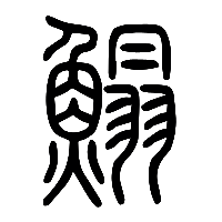 说文解字篆文鰨0