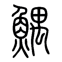 说文解字篆文鰅0