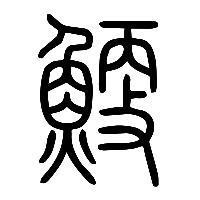 说文解字篆文鯁0