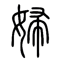 说文解字篆文婦0