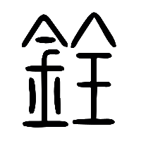 说文解字篆文銓0